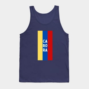 Carora City in Venezuelan Flag Colors Vertical Tank Top